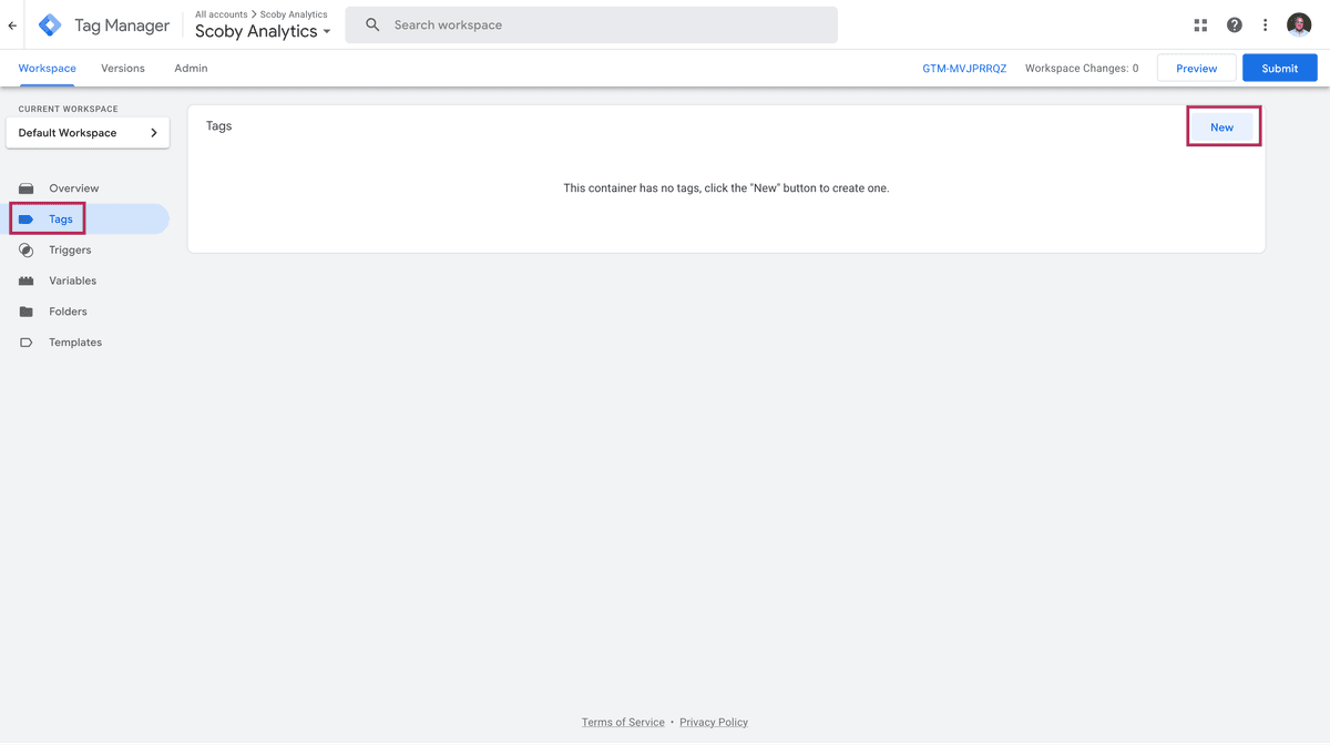 Add a new Tag in Google Tag Manager